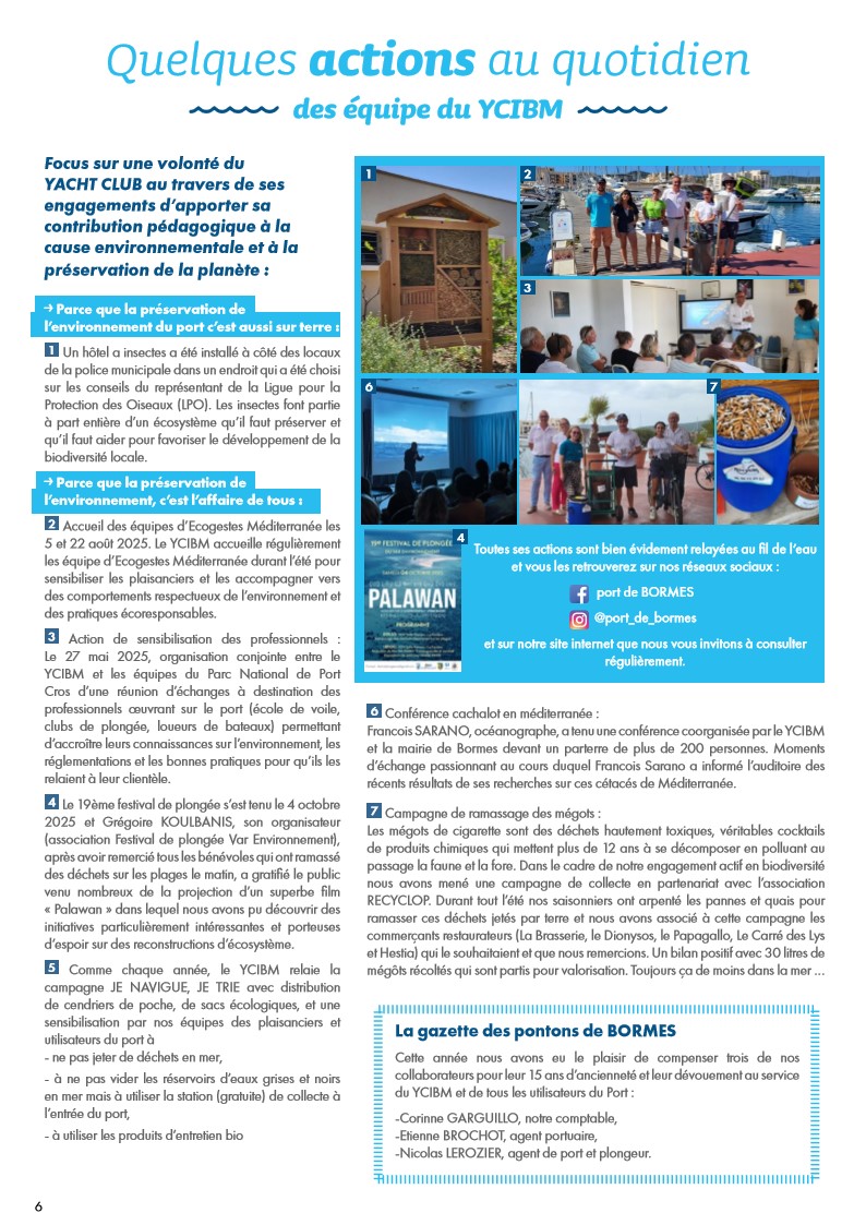 ycibm port var environnement actions