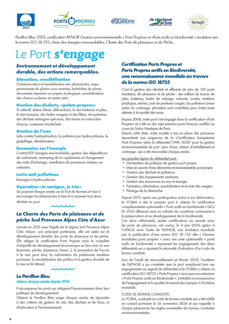 port biodiversit&eacute; bormes ycibm